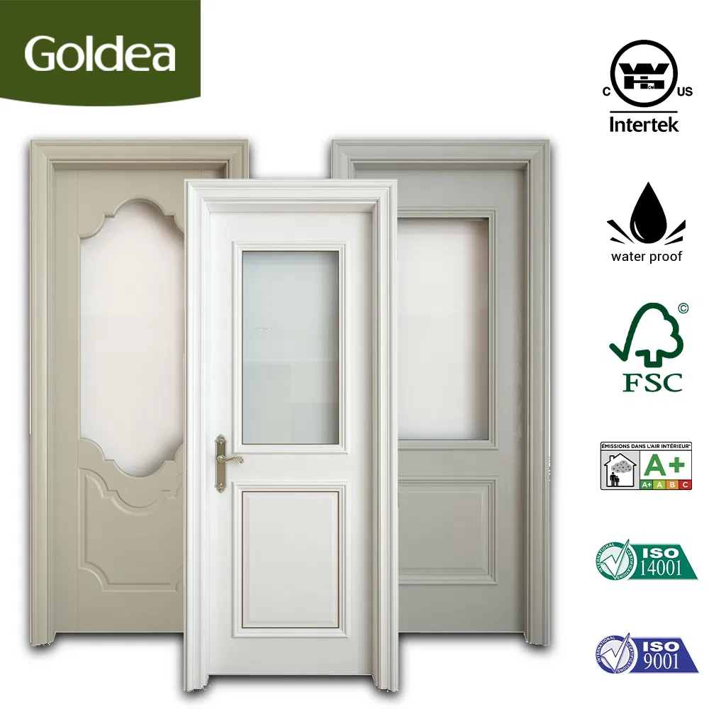 Wholesale Price Factory Modern Style Hotel Interior Home Room MDF Wood Door Composite Solid Wooden Door