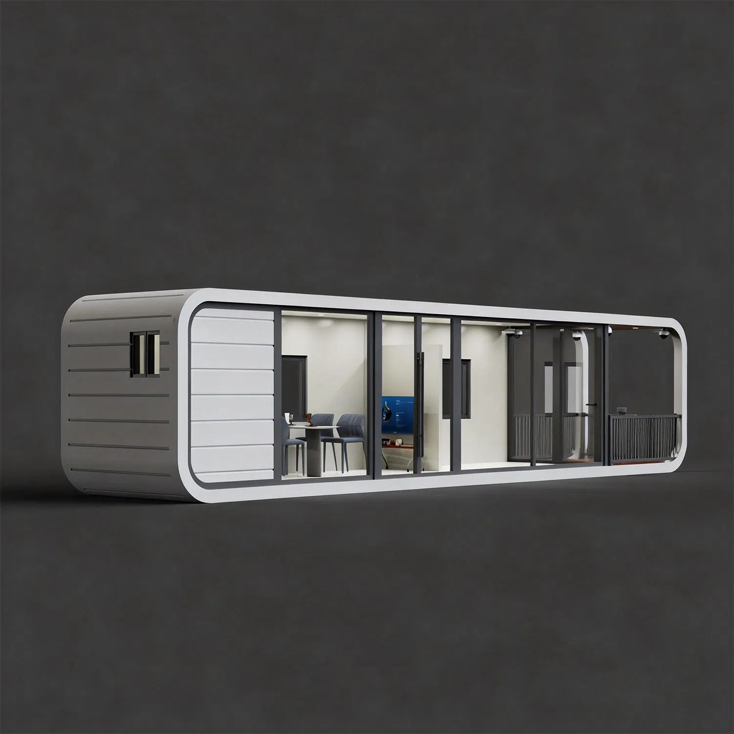 20/40FT Prefab Cabin Houses Garden Living Container Homes Apple Cabin