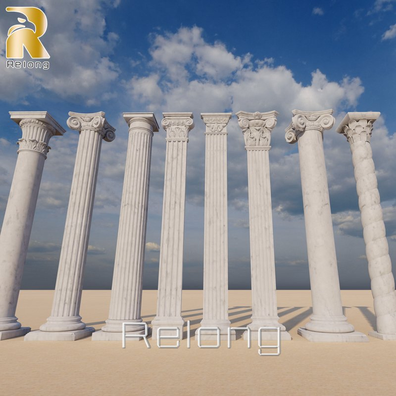 Wholesale High Quality Classic Natural Marble Building Columns