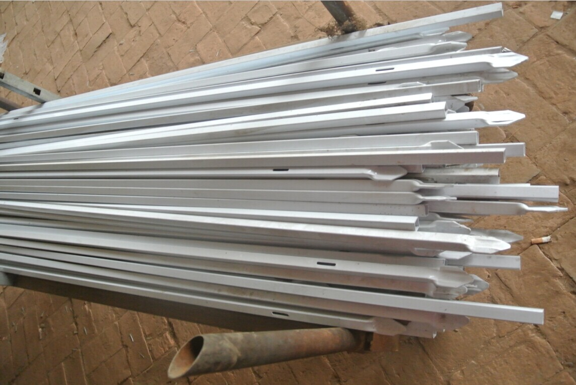 Black Galvanized Powder Painted Spinted Steel Fence for Garden