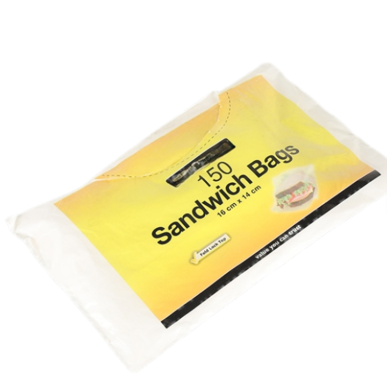Multipurpose Customized Logo Size PE Biodegradable Bread Bags Food Grade Plastic Sandwich Bag