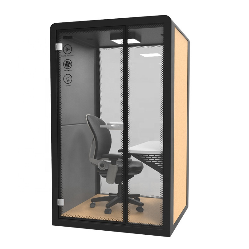 Jinghuan Professional Office Pods Workplace Noise Reduction Device Telephone Booth Soundproof Cabin