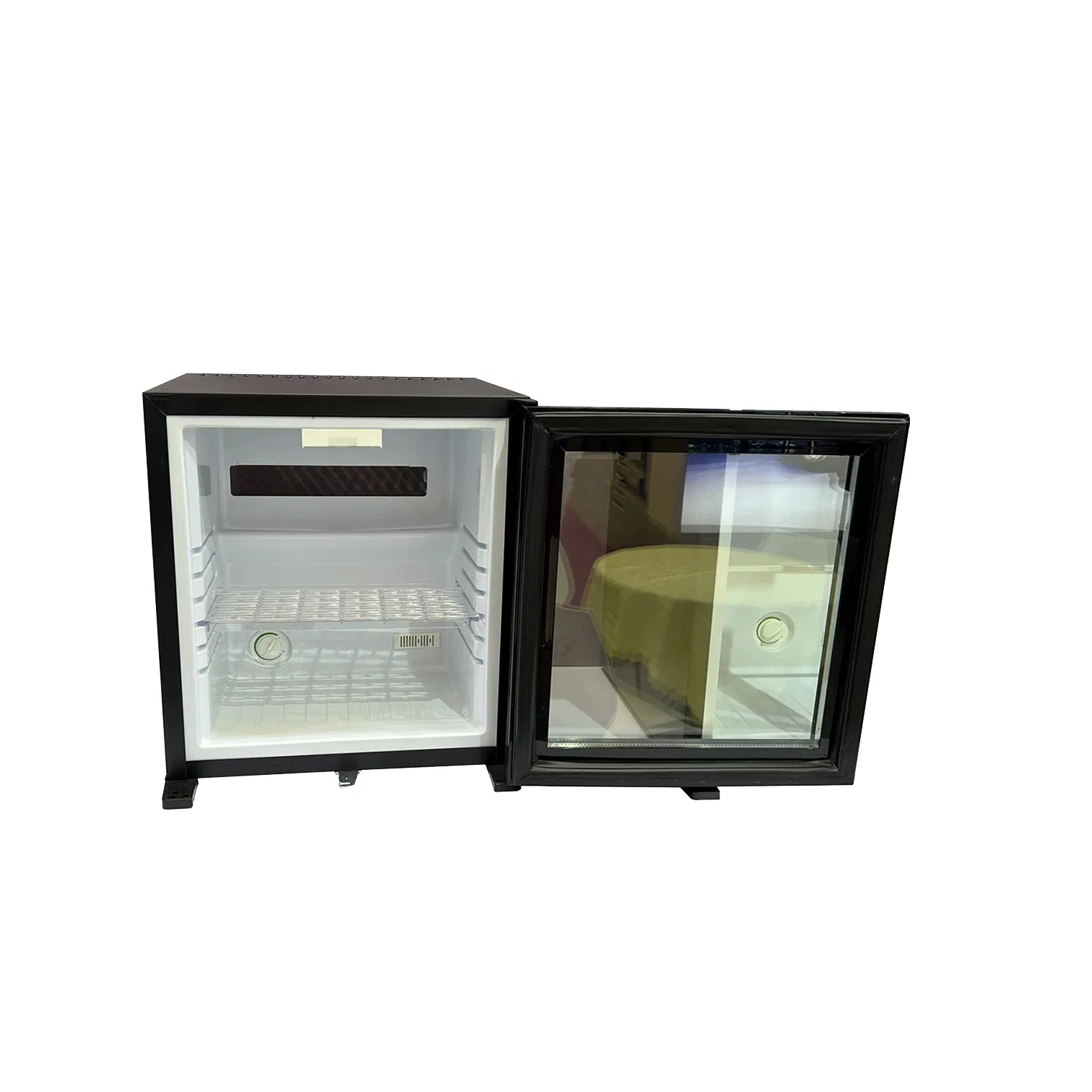 Luxury Black Electronic Type Small Fridge Minibar for Guest Room and Office