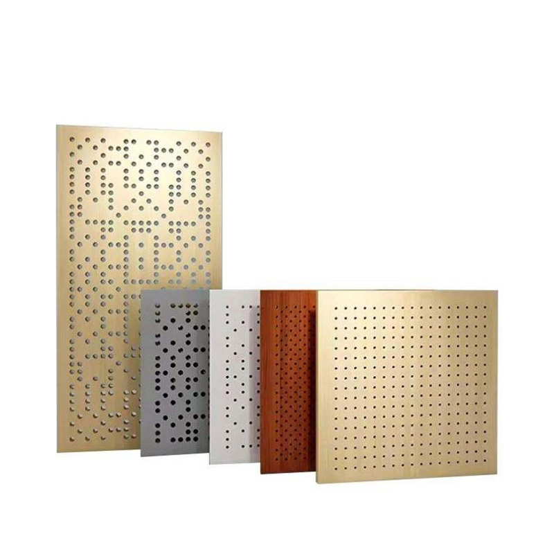 Model Design 3D Sound Reflecting Wooden Perforated Acoustic Panel Acoustical Ceiling Panel