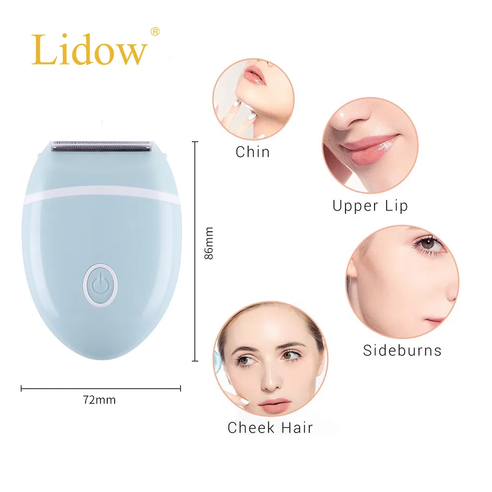 Ladies Portable Battery Mini Electric Shaver with Brush Electric Shaver Bikini Body Trimmer for Women