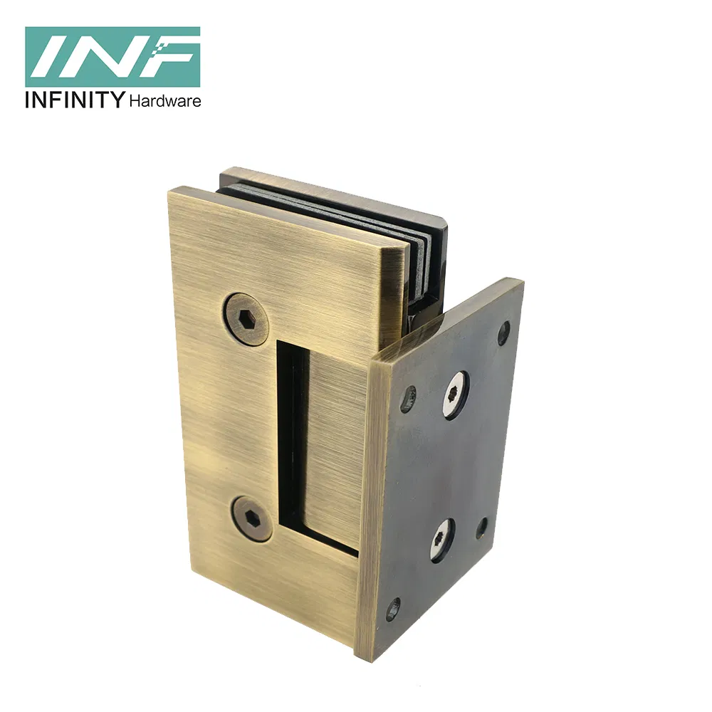 Hot Sale Brass Stainless Steel 304 Mirror Polish Glass to Wall Shower Door Hinge