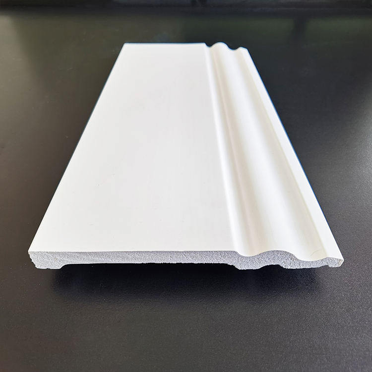 Eco-Friendly Waterproof White Skirting Polystyrene PS Moulding Board Foam Cornice Crown White Skirting Board