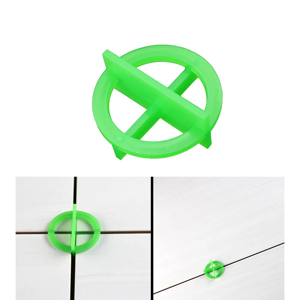 100PCS Removable Cross Tile Spacers Leveling Clips 1.5mm Ceramic Gap Locator Leveler Floor Laying Construction Hand Tool