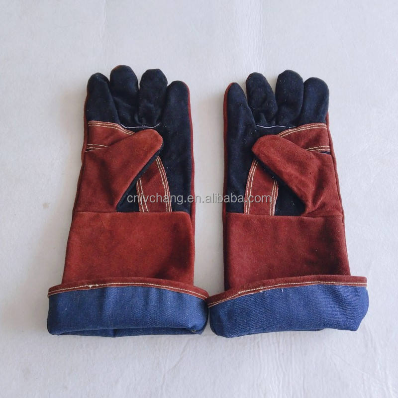 Heavy-Duty Cowhide Leather Baking Mittens for Ultimate Protection