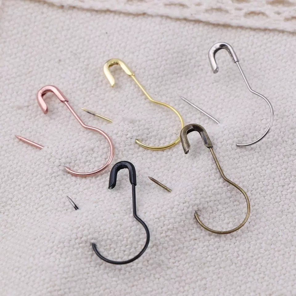 22mm Mix Safety Pins Metal Gourd Pins Cross Stitch Marker for DIY