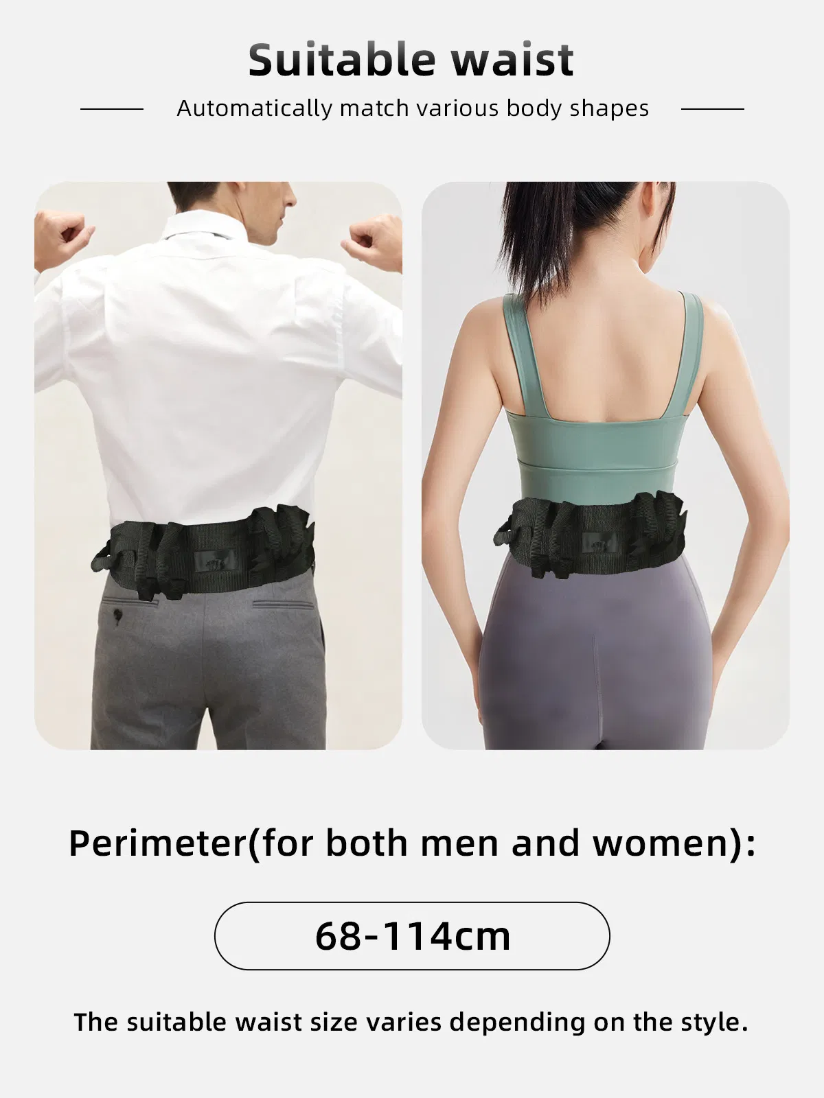 Waist Supporting Protector Lumbar Traction Belt for Elderly