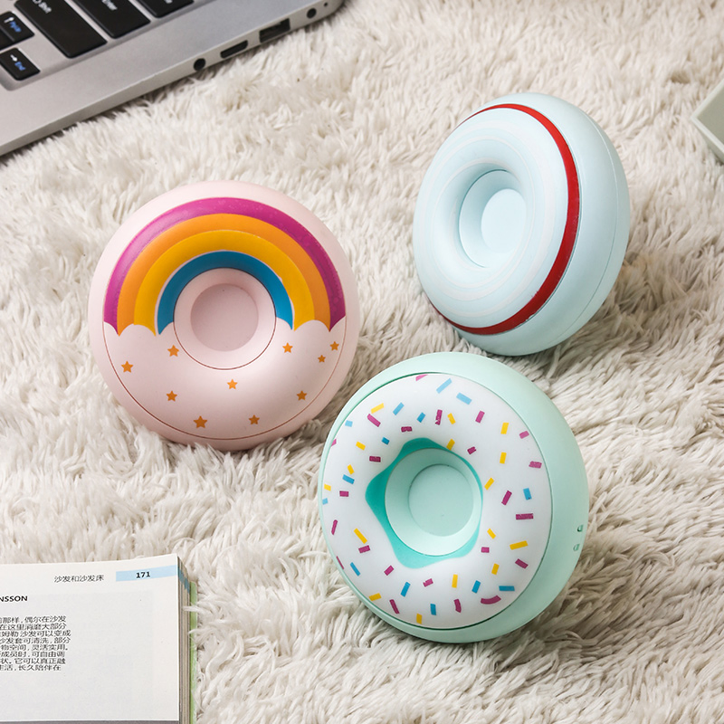 Mini Hand Warmers Cute Donut Shaped Winter Heater Portable Quick Heating USB Charging Pocket Hand Warmers