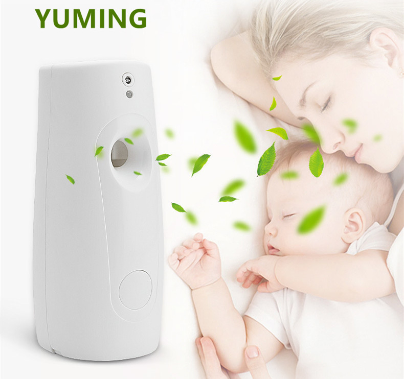 Essential Oil Diffuser Perfume Fragrance Automatic Air Freshener Dispenser with Refillable Aerosol Spray Can