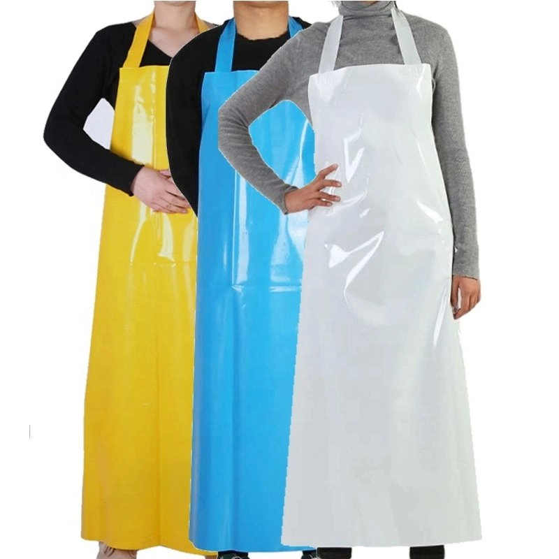 PU Butcher Apron Eco-Friendly Anti-Oil Waterproof Butcher Meat Cuts Kitchen TPU Sleeves