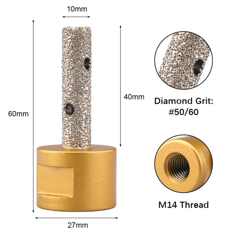 High-Performance Vacuum Brazed Diamond Finger Bits for Tile