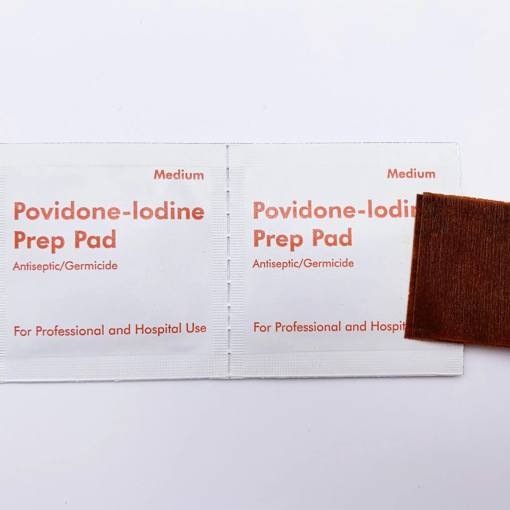 Disposable Medical Antiseptic Povidone Iodine Prep Pad Cleaning Wet Wipe