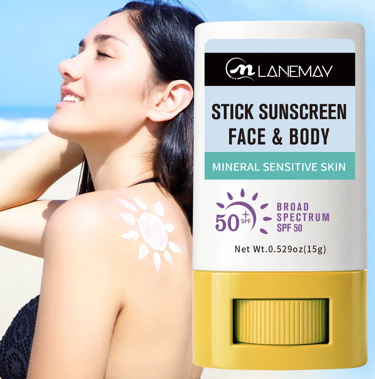 Online Wholesale and Retail Skin Care Light Sunblock Cream SPF 50 Waterproof Long Lasting Oil Control Moisturizer Whitening Physical Sunscreen Cream