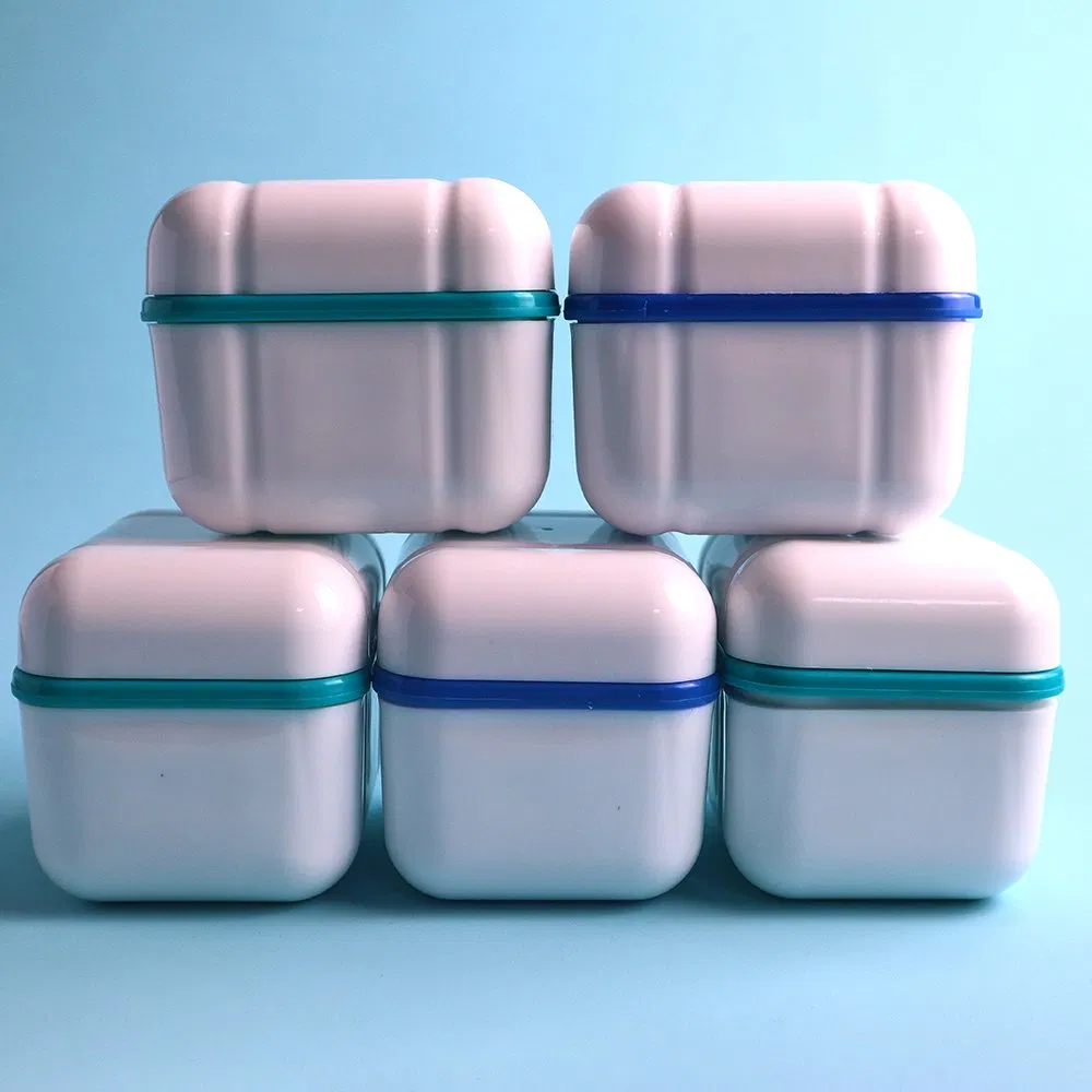 Colorful PP Denture Storage Box for Personal Hygiene