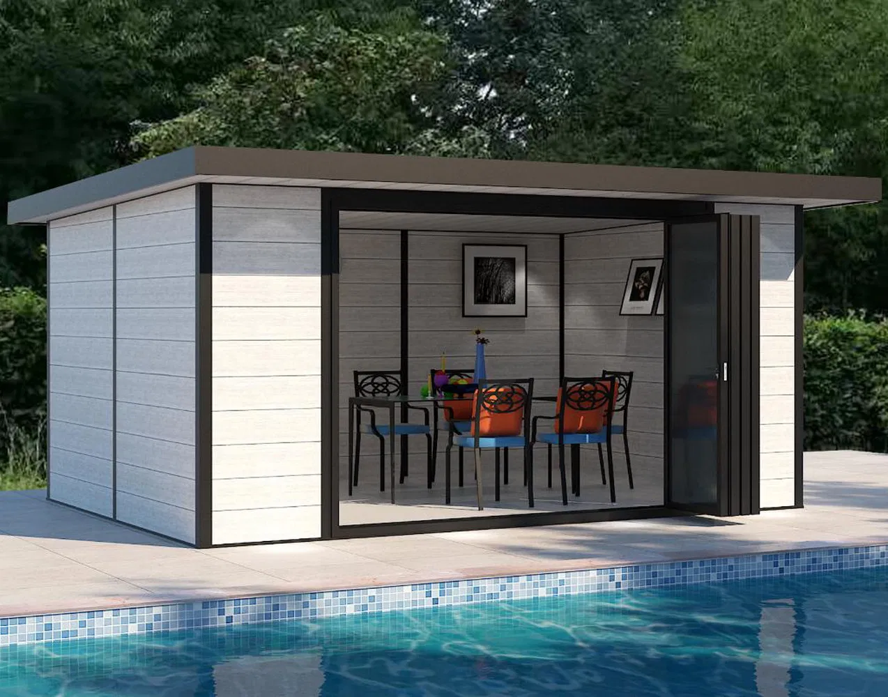 Wholesale 6FT Gable Garden Storage Shed Tool Shed Expandable HDPE Rot Proof Double Door Garden Storage