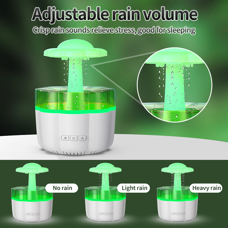 Portable 7 Color LED Rain Cloud Lamp Air Humidifier Rain Cloud Humidifier Water Drip Diffuser