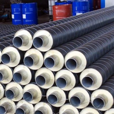 High Quality Fiberglass Rock Wool Fireproof Insulation Black Carbon Steel Pipe Insulation