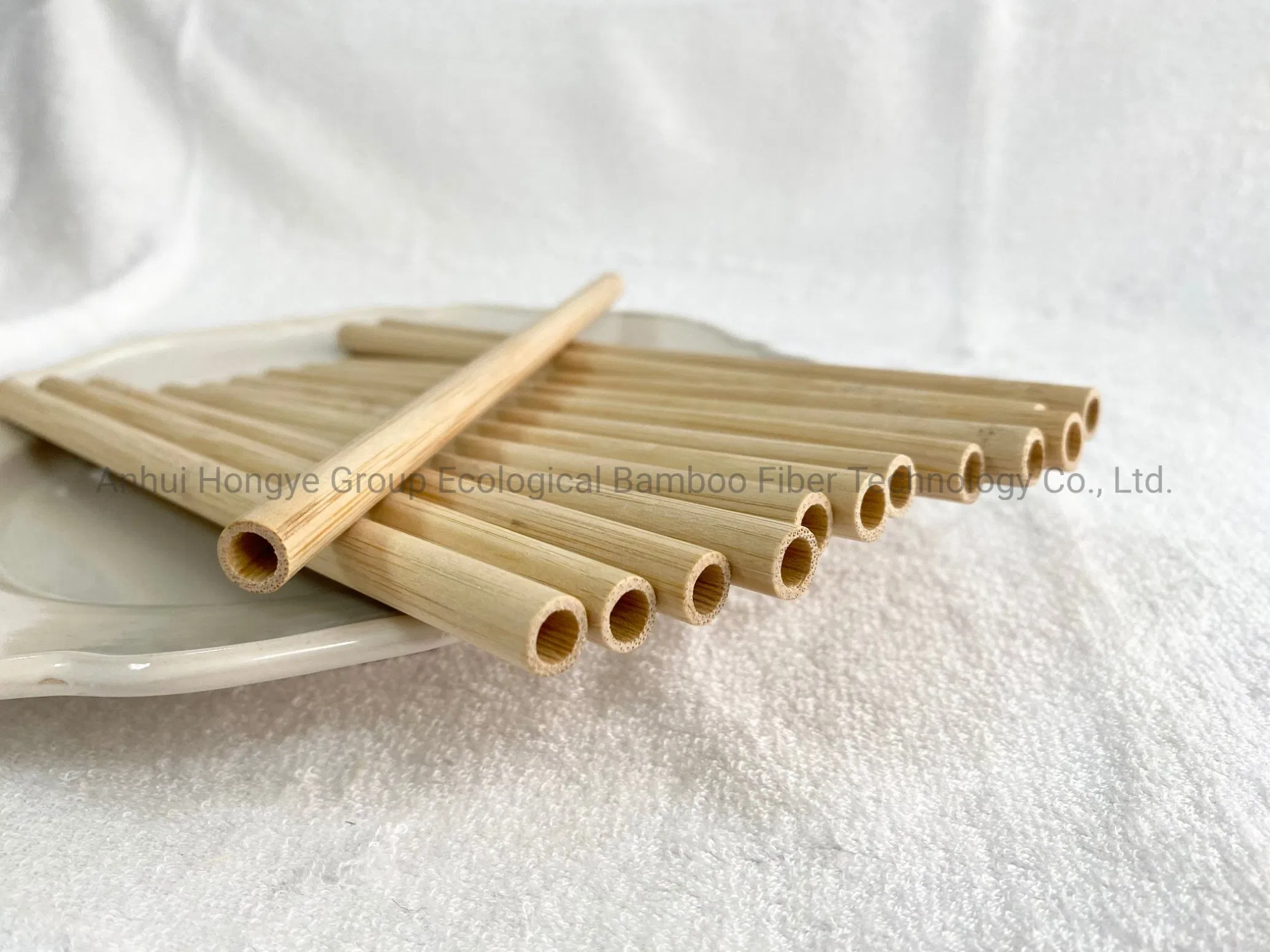 Eco-Friendly Carbonization Disposable Bamboo Straw 9.0*200mm