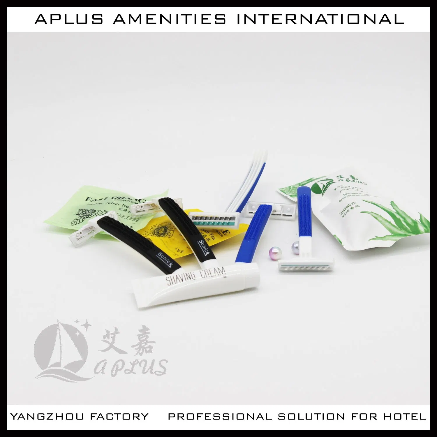 Professional Factory Disposable OEM Safety Biodegradable Razor for Hotel 06