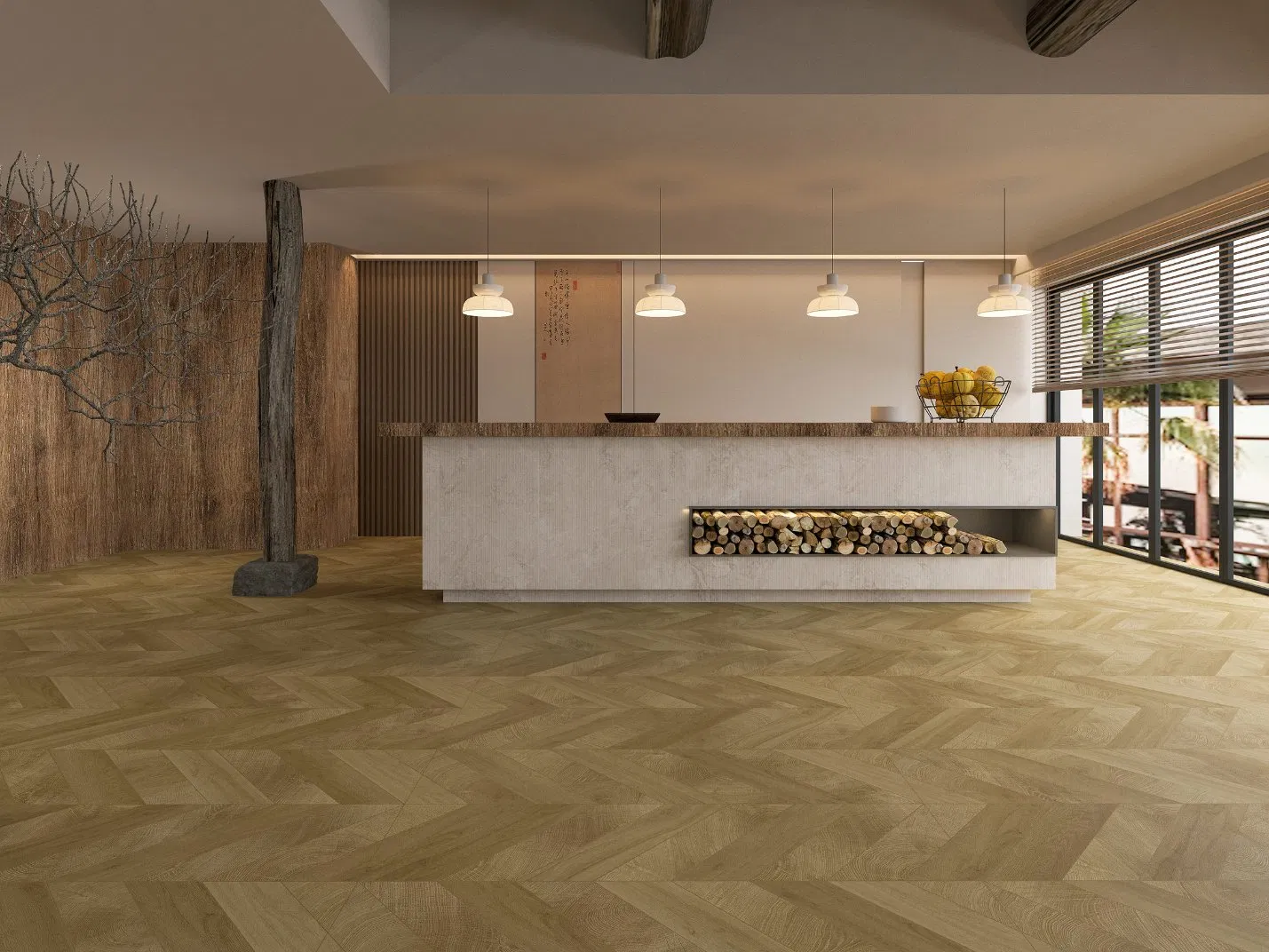 Handcrafted Natural Wooden Tiles for Elegant Home Decor