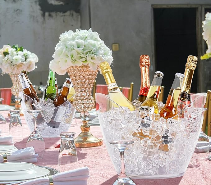 Custom Good Quality Plastic Acrylic Ice Bucket for Bar KTV