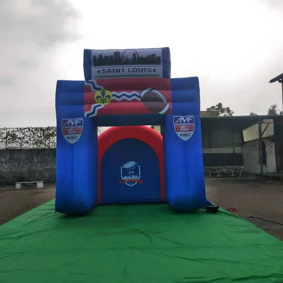 Boyi Club Team Inflatable Blow up Inflatable Mascot Football Helmet Tunnel