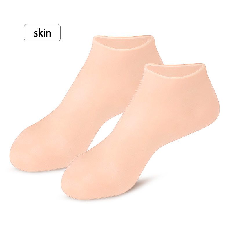 Foot SPA Silicone Socks Silicone Socks for Dry Cracked Feet Women, Silicone Pedicure Socks Moisturizing Sock