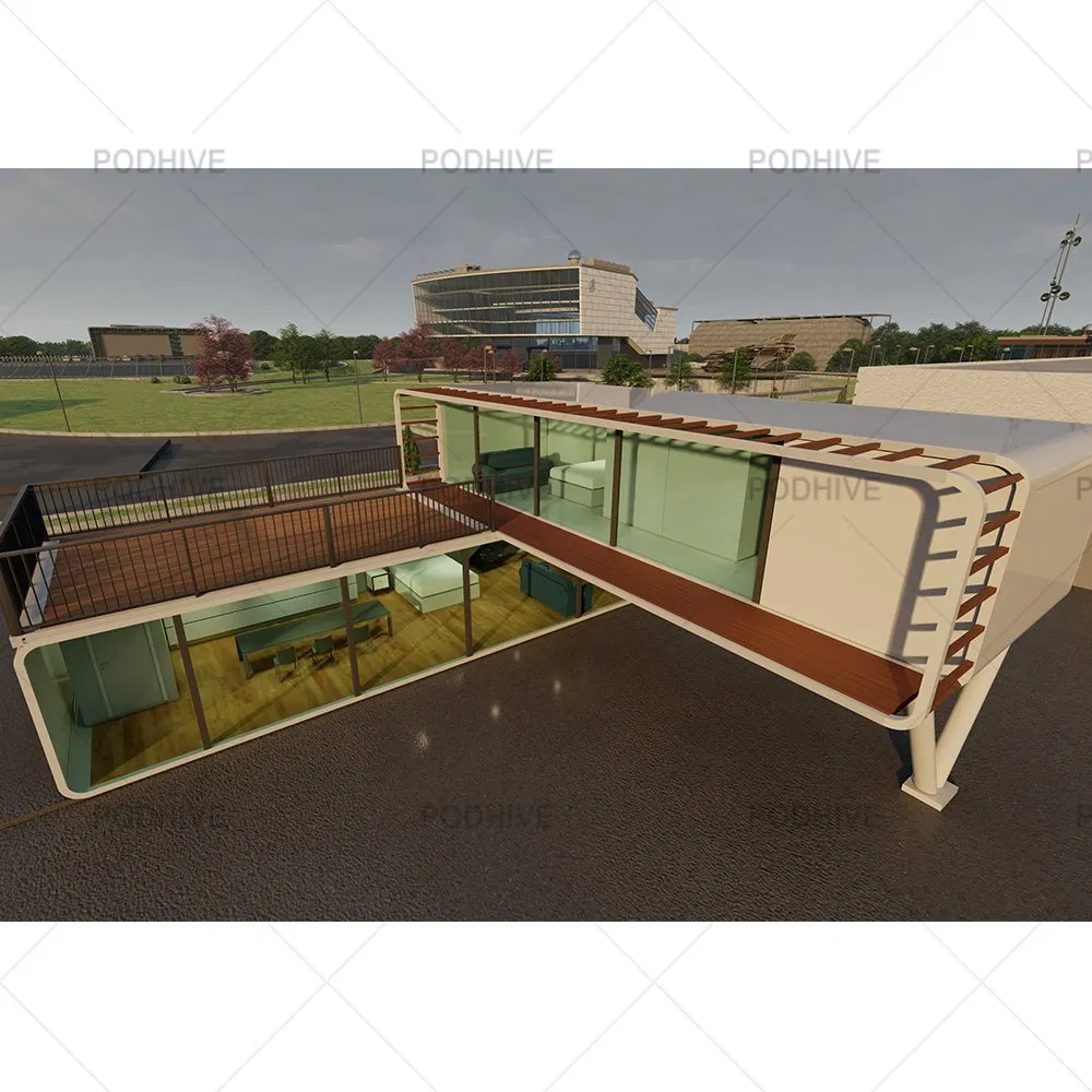 2-Story China's 20FT/40FT Customizable Apple Cabin Modular Homes