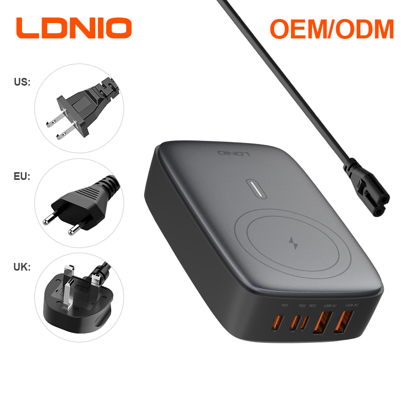 Ldnio Q4010 140W GaN Charger with LED Display for Fast Charging