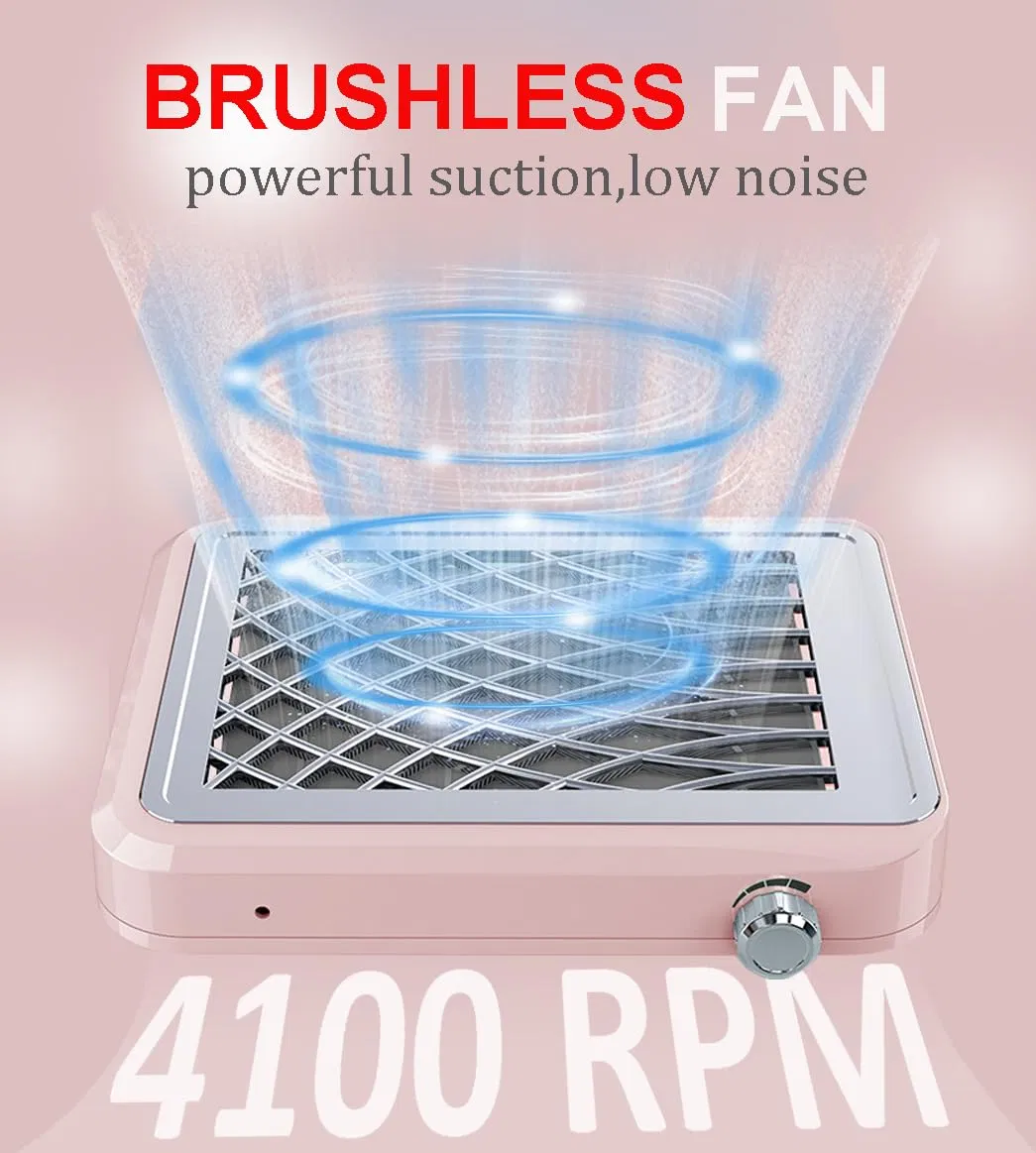 Nail Dust Collector 4100rpm Brushless Vacuum with Low Noise & High Suction