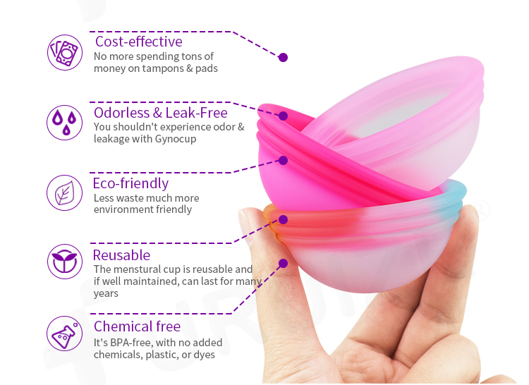 100% Medical Silicone Menstrual Disc Menstrual Disc Reusable Copa Menstrual Cup