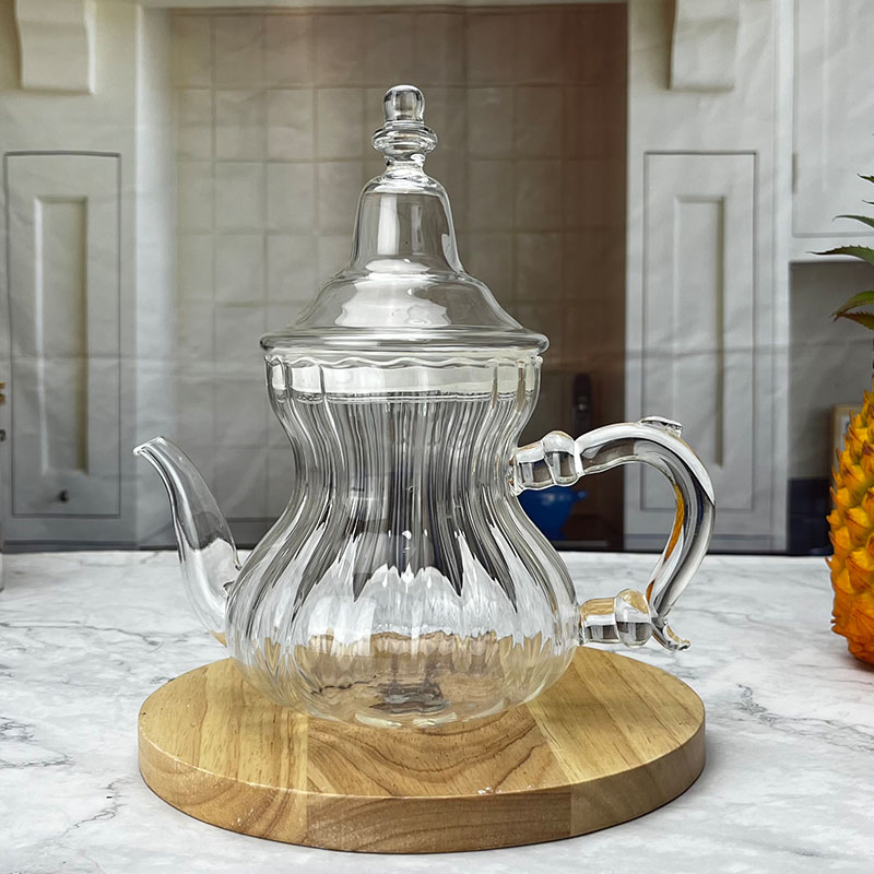 Стеклянный чайник в марокканском стиле с фильтром