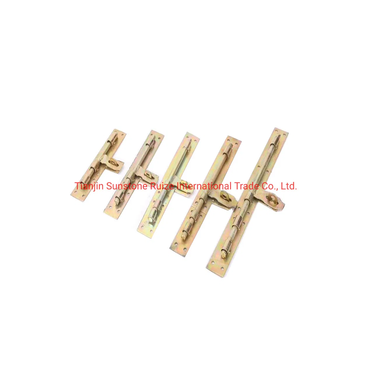 Yellow Zinc-Plated Iron Door Latch/Door Bolt 4 Inch