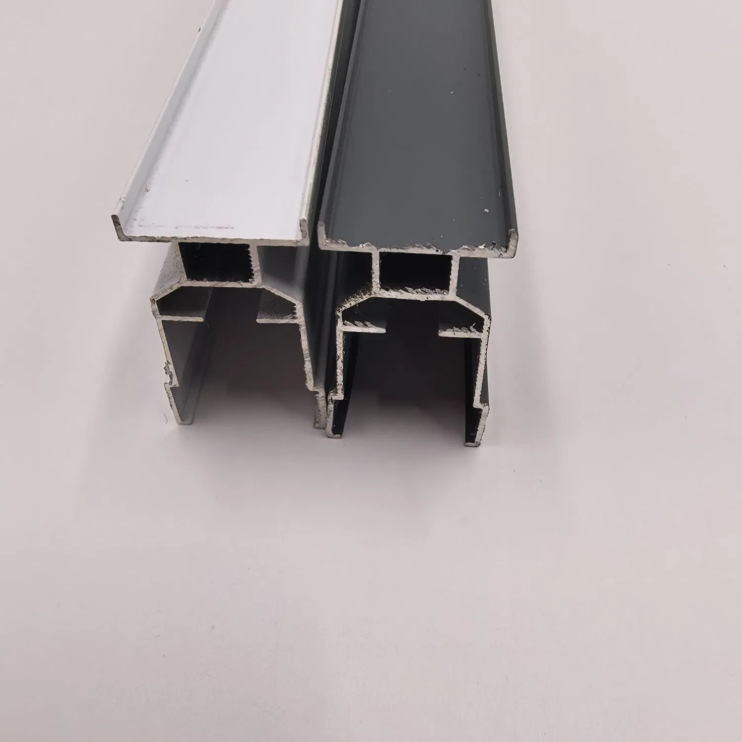 Two-Tone Aluminum Curtain Rail for Stylish Dual-Layer Systems