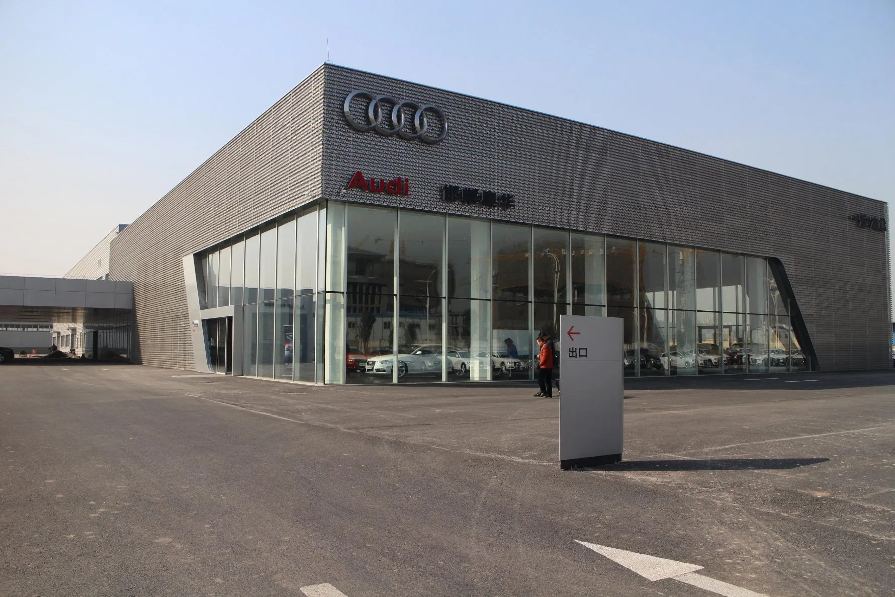 Light Steel Structure Administration Building Prefabricated Hall Showroom
