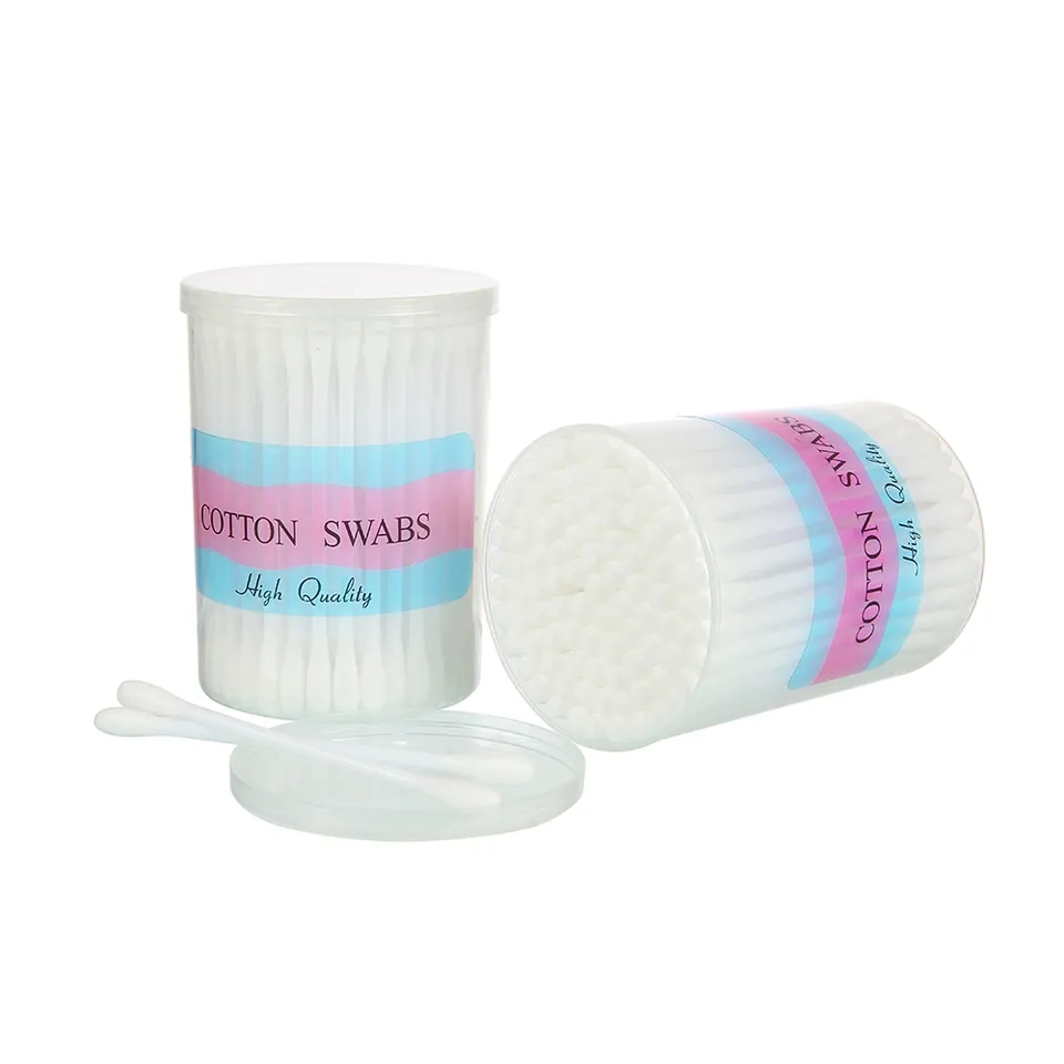 Paper Stem Organic Swab 200PCS Plastic Stick Medical Degreasing Cotton Swabs