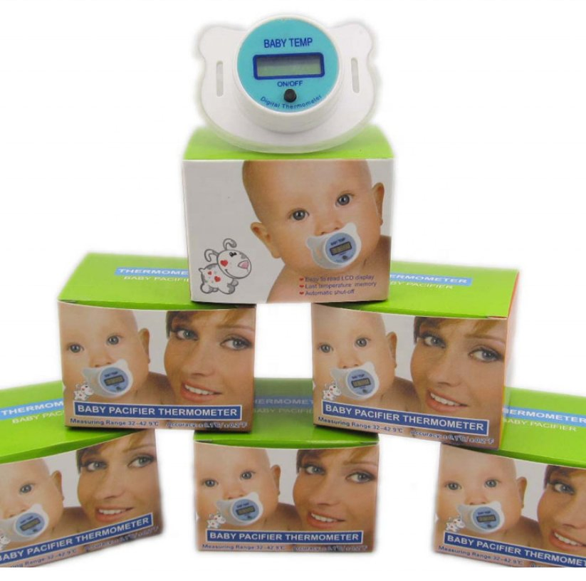 Infant Oral Thermometer Pacifier with Fever Alarm and Safe Temperature Monitoring