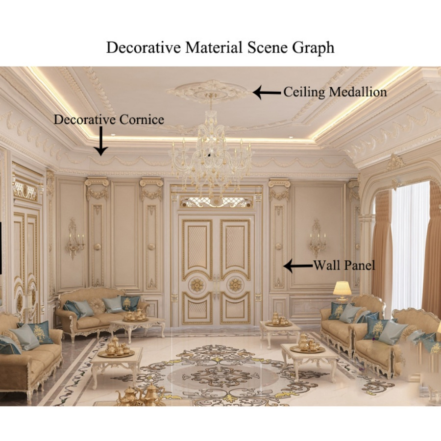 Banruo Classic Polystyrene Wall Cornice Design Frame Moulding