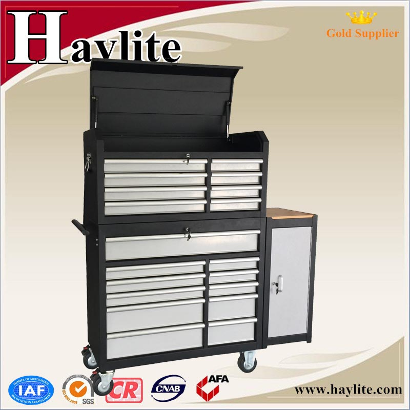 Tool Storage Black Powder Coating Steel Workbench with Lock