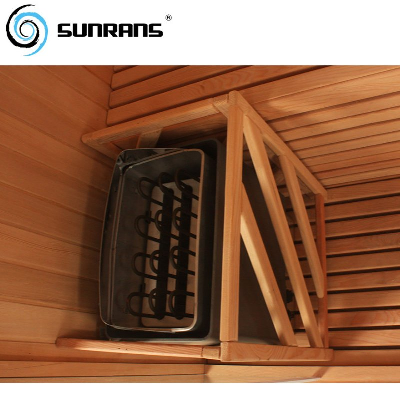 Угловая стеклянная паровая сауна на 3 человек