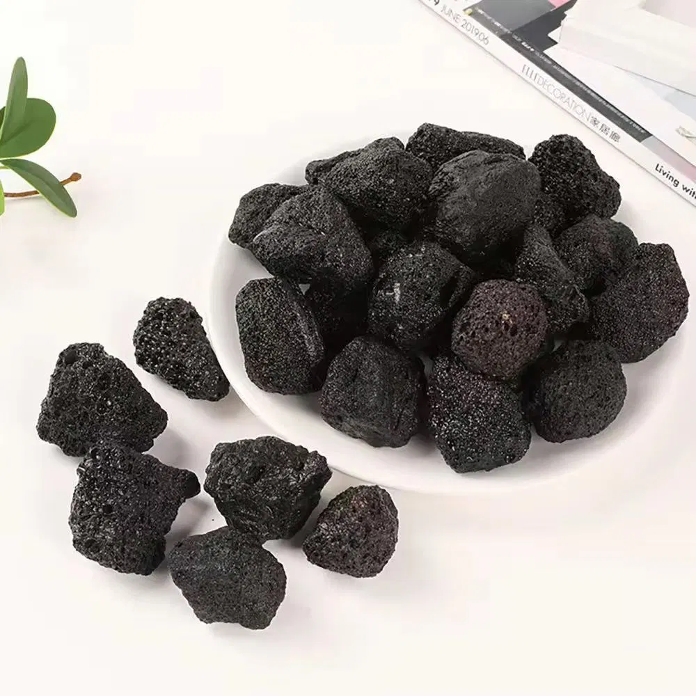 Black and Red Volcanic Rock Natural Particles for Landscaping, Sewage Treatment, and Volcanic Stone Filter Material