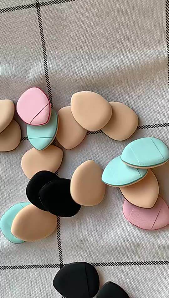 New Super Soft Latex-Free Custom Logo Finger Mini Air Cushion Puff Cosmetic Makeup Sponge Powder Puff Concealer Makeup Sponge