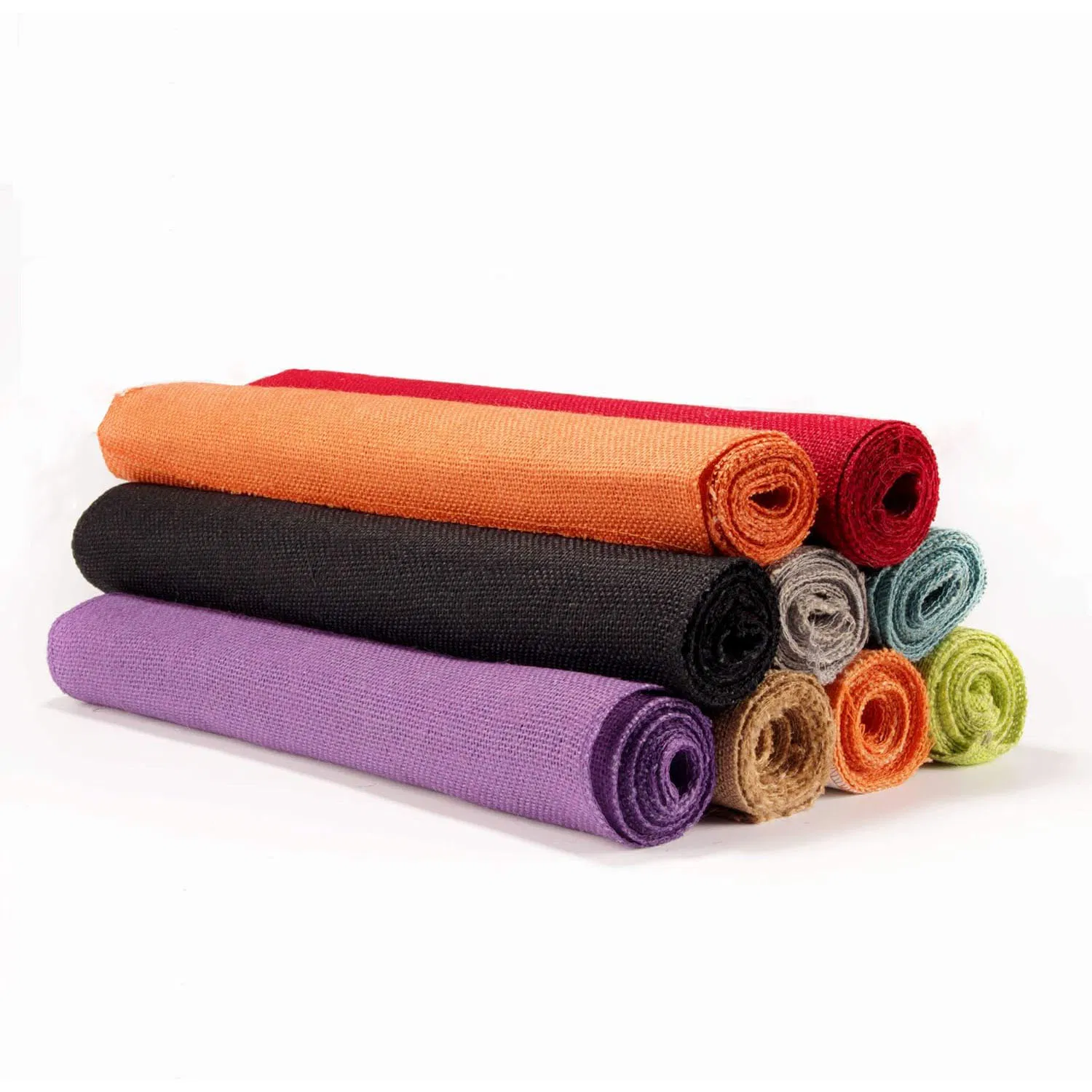 Coloured Woven Natural Fiber Burlap Table Runner