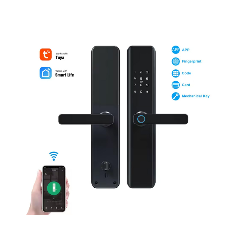 Biometric Fingerprint Smart RFID Tuya APP WiFi Door Lock