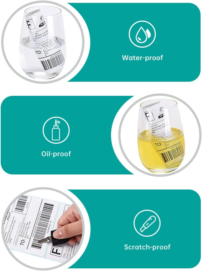 Premium Address & Barcode Sticker Paper for Thermal Printers