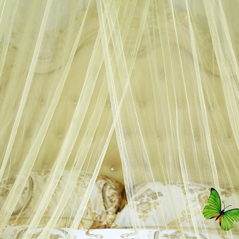 1PC Home Bed-Curtain Solid Court Style Round Top Decorative Universal Mosquito Net